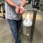 Hands Free Sanitizing Stand