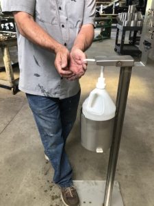 Hands Free Sanitizing Stand