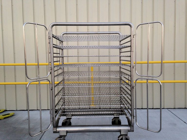 cart with racks