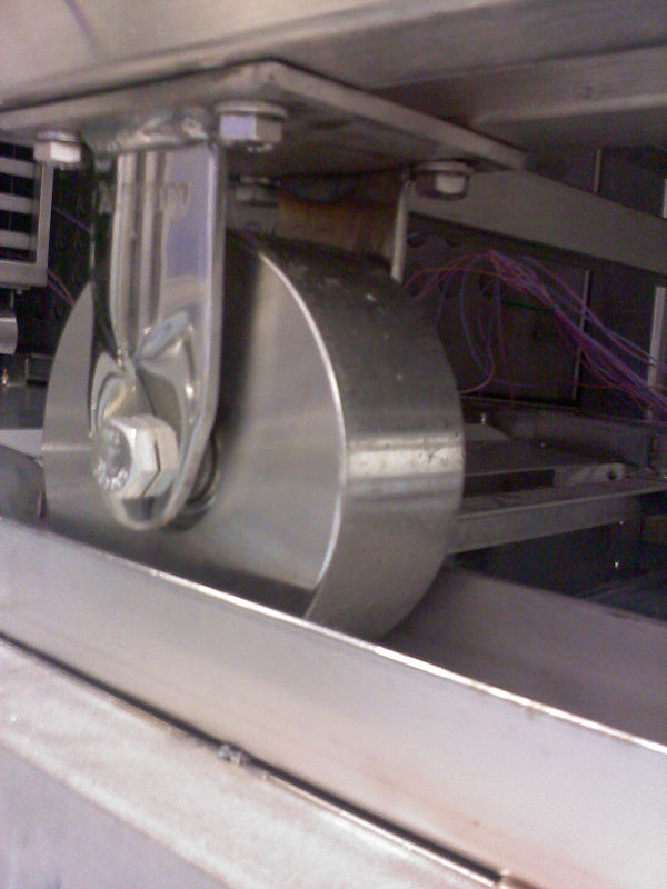 wheel assembly on rack